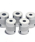 Flexible Aluminum Shaft Couplers For Stepper Motors 8Mm To 10Mm Bore DIY Friendly For CNC And 3D Printer Encoder Joint Set Of 4