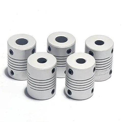 Flexible Aluminum Shaft Couplers For Stepper Motors 8Mm To 10Mm Bore DIY Friendly For CNC And 3D Printer Encoder Joint Set Of 4