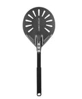 Perforated Pizza Peel With Long Handle 6 Inch Metal Spatula For Indoor And Outdoor Use Anodized Aluminum Surface