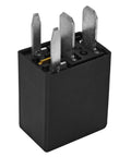 Close-up of 12VDC 35A 4 Pin General Purpose Automotive Relay showing socket terminals for high current switching in cars and trucks