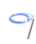 Blue Chemical Pickup Tube for Food Service Equipment, 1 Pack, Durable Tube for Cleaning and Sanitation, Easy Install, Plug And Play Ready for Beverage Dispensing Systems, Made in the United States, coiled with metal probe