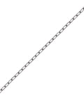 Stainless steel link chain, 304 stainless, heavy-duty safety chain, diagonal close-up view