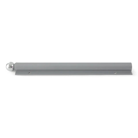 12 Inch Metal Sliding Wardrobe Closet Rod With Easy Access Out Slide Chrome Finish Includes Installation Hardware For Quick Install Ideal For Small Closets Or Laundry Rooms Makes Storing Clothes Fast No Fuss. Chrome sliding wardrobe rod with mounting holes and end cap
