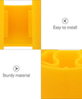 Built Different Yellow Column Protector Wrap For Warehouse Vertical Beam Support And Anti Collision Post Cover With Forklift Impact Shield For Grocery Store Safety Boss Level, close-up of sturdy material and easy installation.