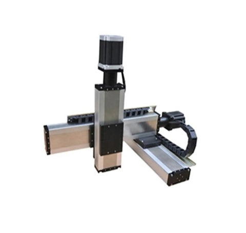 FSK80 Linear Module With 15mm Double Guide Rails Ball Screw Stage For CNC Machines in brushed metal finish