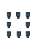 Heavy Duty 35Mm Din Rail Electric Cabinet Heater 65 Watt Compact Warming Module in a bulk pack of ten units arranged in a grid.