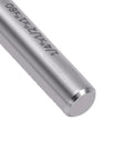 Top Rated Double Bearing Spiral Flush Trim Router Bit For Woodworking Projects With Dual Up Down Cut Design Delivers Super Smooth Edges And Fast Chip Removal Every Time You Craft Your Next Diy Masterpiece, showing a close-up of the steel shaft.