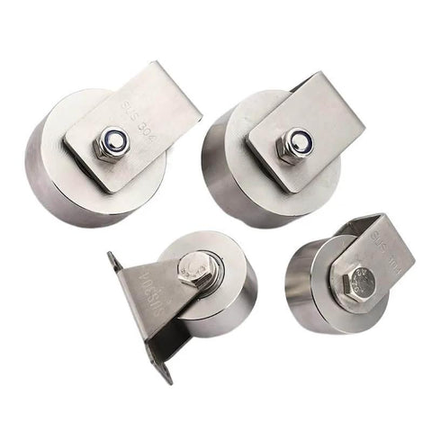 Heavy Duty Stainless Steel Sliding Track Roller Pulley For Doors And Showers, Directional Wheel Furniture Runners, 1 Piece B3, side view
