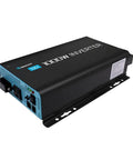 No Sweat 1000 Watt Pure Sine Wave Inverter With Eco Mode And Remote Switch black and blue inverter with ports for power conversion.
