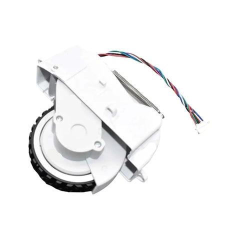Universal Wheel Kit For Xiaomi G1 Robot Vacuum with large 5cm wheel and wiring, showing dual wheel differential drive system.