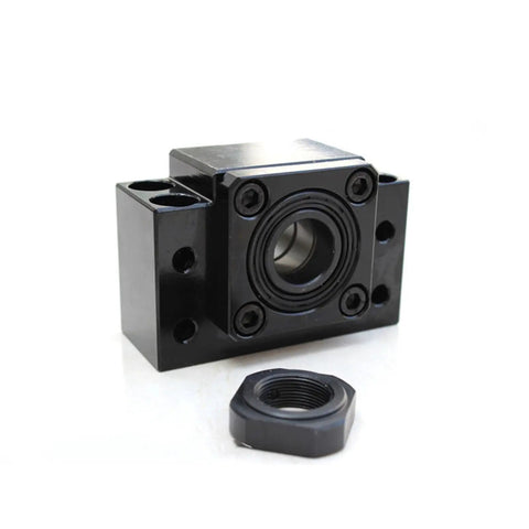Rock Solid Ball Screw Set With Nut For CNC Machines, SFU1204 SFU1605 SFU1610, black housing and nut detail