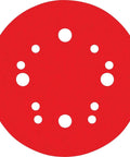 Hook And Lock ROS Sanding Discs For Wood Metal And Plastics 5 Inch 60 Grit Coarse Ceramic Blend with multiple holes