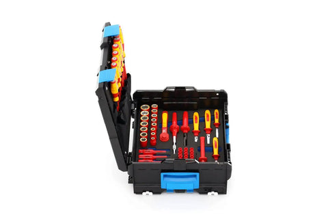 VDE Hybrid Tool Set 53 Piece Insulated Electrician Kit In L Boxx 136 Compatible With All Brands EN 60900 Certified Pro Grade Kit