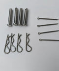 4 Pack Tiller Clevis Pin And Hairpin Clip Kit For Husqvarna Poulan Weed Eater Tillers Replacement Pins Clips 532132673 532003146 complete metal set