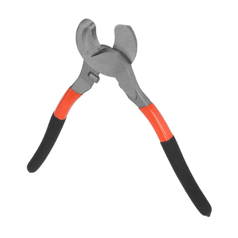 Beefy 10 Inch Cable Cutter with Built In Wire Stripping High Carbon Steel Jaw Cuts Copper and Aluminum Up To 60mm2 Rust Proof Grip