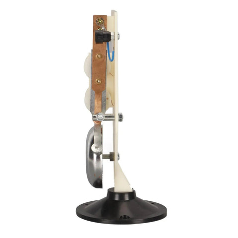 Side view of Magnetic Electromagnet Demonstration Kit For Physics Class With Vertical Bell Mechanism and Base.