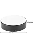 Smooth Electric Rotating Display Turntable For Jewelry Cake And Watches Super Stable Motorized Spinning Stand, 18cm diameter.