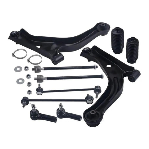 Mazda Tribute 2008 Front Lower Control Arm Assembly Kit For Driver And Passenger Sides Ten Piece Replacement Beefed Up Suspension Arm And Bushing Set OEM Grade Fit For Reliable Smooth Handling