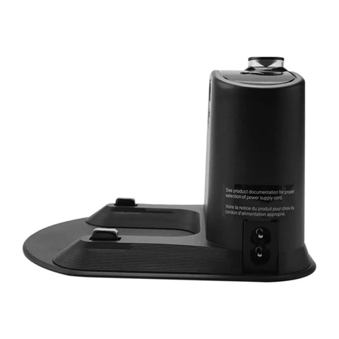 Side view of Universal Dock Charging Base Compatible With Robotic Vacuum Cleaners 500 600 700 800 900 Series With EU Plug
