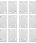 Flat Corner Brackets Stainless Steel With 19mm And 42mm Hole Spacing 30 Piece Mending Plates for furniture wood repair