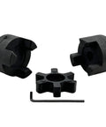 Flexible L Jaw Coupling Set L075 Seven Sixteenths To Three Quarters Inch Bore, Three Piece With Rubber Spider For Log Splitter