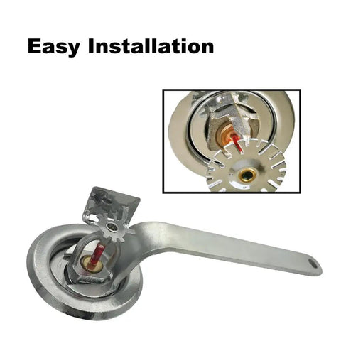 Close-up of a Six Pack Heavy Duty Fire Sprinkler Head Cover with slick electroplated coating for easy installation.