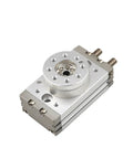 Heavy Duty Industrial Rotating Pendulum Buffer Cylinder MSQB Series Swing Damper HRQ adjustable stroke view from above.