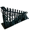 Crisp Unpainted Low Profile Industrial Maintenance Platform Ho Scale Model Railroad Scenery Kit side view with detailing.