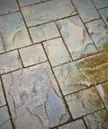 Tough As Nails Silicone Concrete Sealer Gives A Knockout High Gloss Shine To Patios And Driveways on textured stamped paving.