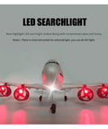 RC Airplane A380 Four Motor Two Point Four G Remote Control Plane With LED Lights Crash Resistant EPP Airliner With Front LED