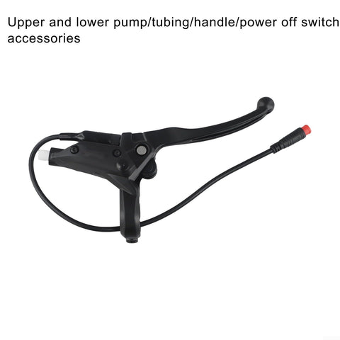 Aluminum Alloy Hydraulic Brake Levers For Electric Bikes And E Scooters With Mineral Oil System Waterproof 2 Pin Connector