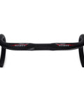 Lightweight 7075 Aluminum Road Bike Handlebars Thirty One Point Eight Millimeter Clamp 420 Millimeter Drop Bars With Horns Bent And Compact Aero Bar For Fast Ride Top Notch Quality And Durable Performance In All Weather, front angle view.