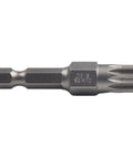Premium Seven Piece 12 Point Screwdriver Bit Set Features M5, M6, M7, M8 And M10 Torx Sizes For Robust Automotive Repair With 50mm Length Hex Shank Alloy Steel Bits Perfect For Electric Drills And Manual Drivers Without Stripping., M10 alloy steel Torx bit with 50mm hex shank for automotive repair
