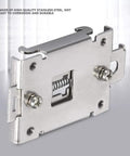 35mm Din Rail Mounting Clip Kit Stainless Steel Heavy Duty Fixed Bracket For SSR Relays Contactors And Circuit Breakers