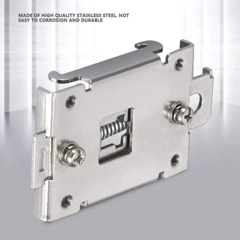 35mm Din Rail Mounting Clip Kit Stainless Steel Heavy Duty Fixed Bracket For SSR Relays Contactors And Circuit Breakers