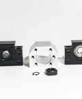 SFU1204 Ball Screw CNC Kit end supports BK BF10 and nut housing with accessories displayed on white background.