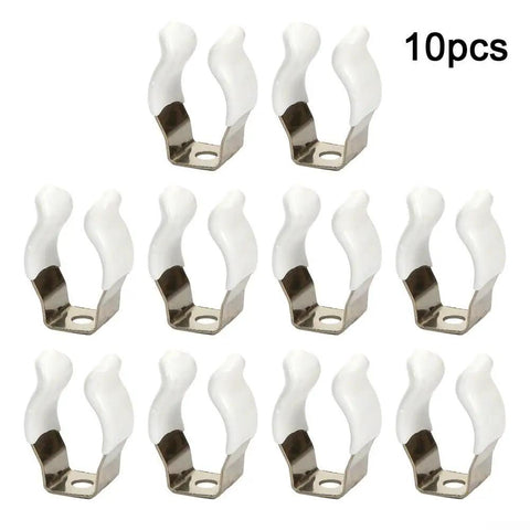 Heavy Duty Stainless Steel Tool Spring Clips Open Type 12mm 10 Pack Clamping Clips for Quick Tool Organization Storage Solutions