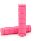 Non Slip Mushroom Style Bike Handlebar Grips, pink TPR rubber, 4.7 inch, inner diameter 22mm, for kids and grownups, fits scooters