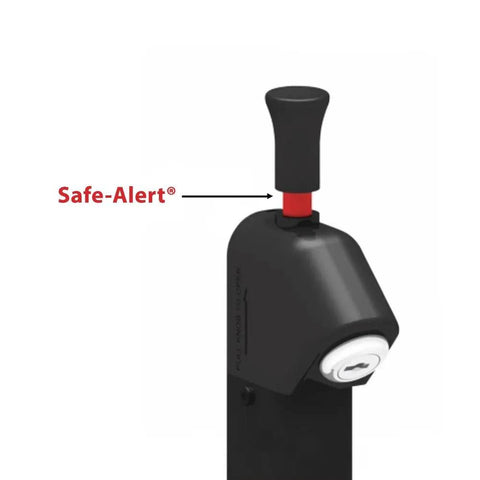 Magnetic Pool Safety Gate Latch, 20 Inch Tall, Black, Keyed Alike Lock, Safe-Alert Feature, Sturdy Kid-Friendly Design
