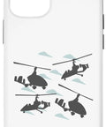 Case For iPhone 12 And 12 Pro Gyrocopter Model Silhouette Design For Autogyro Pilots And Aviation Fans Durable Two Part Protective Case