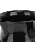 Close-up of Go To Electric Coffee Maker 600ml Portable Stainless Steel Pot with anti-scald dual protection and removable handle design.