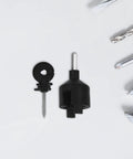 Electric Fence Insulators For Wood Posts With Socket Tool 51Pcs Insulated Fence Hardware Clips, black PP PE insulators