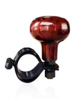 Woodgrain Steering Wheel Spinner Knob With Smooth Ball Power Handle For Quick No Sweat Turns Universal Fit For Cars Trucks And Semis