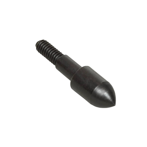 Titan 9/32 Inch Archery Steel Target Points 125 Grains Six Pack Black for cardboard and foam targets, side view
