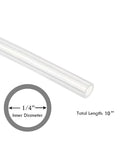 JoyTube One Quarter Inch ID Silicone Tubing Three Eighth Inch OD High Temp Food Grade Flexible Tube For Home Brewing And Winemaking FDA Compliant 3A Sanitary Standards USDA Approved For Meat And Poultry Plants Ten Feet shown with dimensions