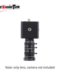 Low Distortion 5 To 50mm C Mount Zoom Lens for Raspberry Pi HQ Camera IMX477 and ZowieCAM POV CS with C CS adapter shown vertically