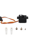 Lightning Fast 5G Micro RC Servo Motor For Axial SCX24 With Ultra Smooth Quiet Handling and Plug In Ready Parts, includes connectors and screws.