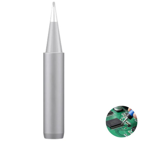 7 Piece Soldering Tip Set With Matte Frosted Flat, Curved And Pointed Bits For Fine Joints And Hard To Reach Angles, Perfect For Electronics Repairs And DIY Projects, 0.16 Inch Inner Diameter, Anti Oxidation Tips For Rework Stations. pointed soldering tip for circuit board repair