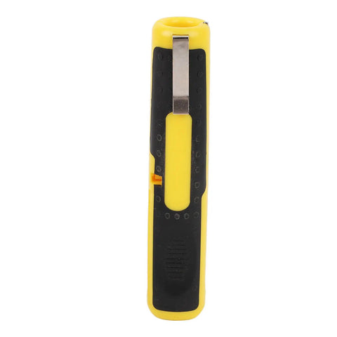 ZPSHYD Automatic Pen Type Wire Stripper Pliers multifunctional tool showing ergonomic design in yellow and black for easy stripping.