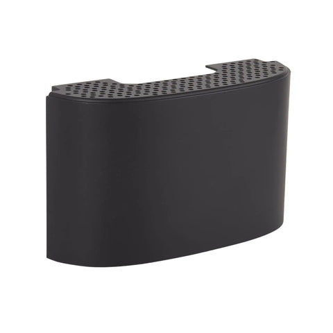 Wired Doorbell Kit With Flat Black Lighted Push Button And 16V Transformer, Modern Surface Mount Chime side view